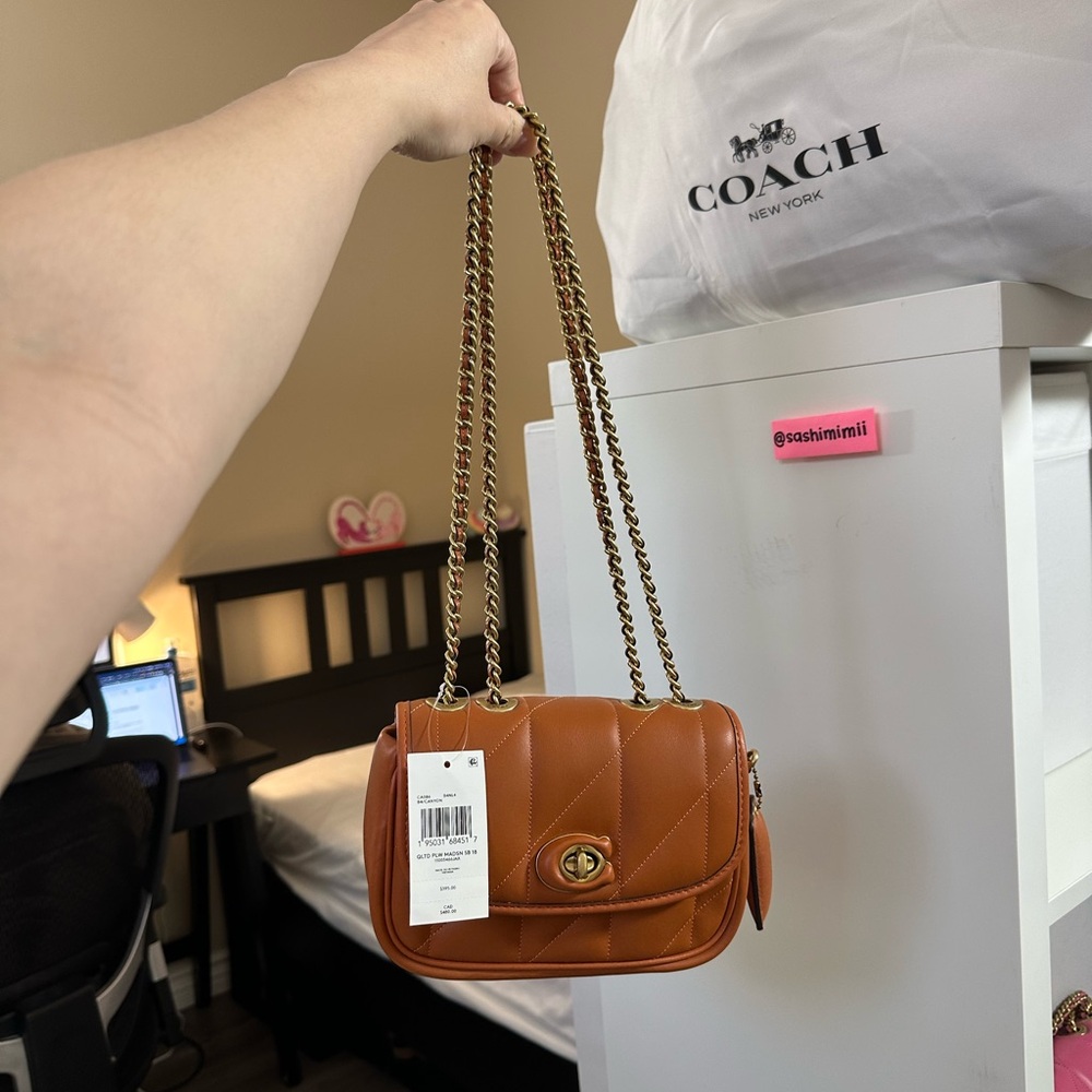 NWT Coach Pillow Quilted Madison Bag 18 - Canyon (SMALLER SIZE)